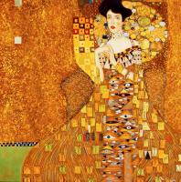 Постер на холсте 35*35см Gustav Klimt "Золотая Адель " 