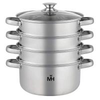 MC-1616 Пароварка-мантоварка 2,9л 20см 3 яруса, индукция, нержавеющая сталь, MercuryHaus