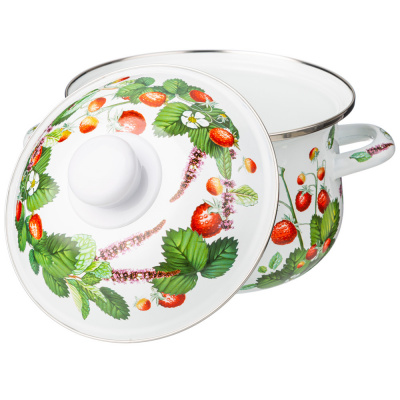 934-561 Кастрюля эмалированная 2л индукция, AGNESS, серия ФРУКТОВАЯ КОРЗИНА