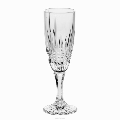 990/12420/24355/180-6 Фужеры хрустальные для шампанского 180мл 6 штук Crystal BOHEMIA, серия VIBES