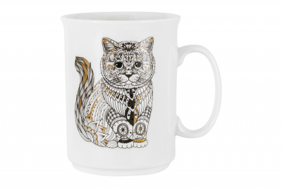 HS3-M197-0285C  Кружка 0,415 л "Кот" Home & Style