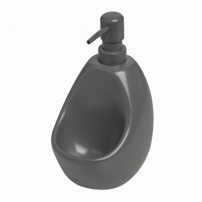 330750-149 Диспенсер для мыла с подставкой для губки Joey, 590 мл, уголь