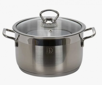 HUR-S-13042 Кастрюля 3,7л  20см, индукция, нержавеющая сталь, DARIIS, серия SENSO