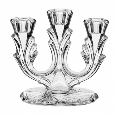 990/96213/0/60312/165-109 Подсвечник 3х рожковый 16,5см Crystal BOHEMIA, серия Candlesticks