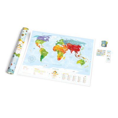 4820191130043  Карта Travel Map Kids Sights