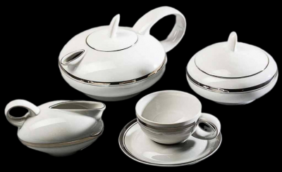 Сервиз чайный на 6 персон 15 предметов Rudolf Kampf Maria-Theresa, декор платина 42160725-0011