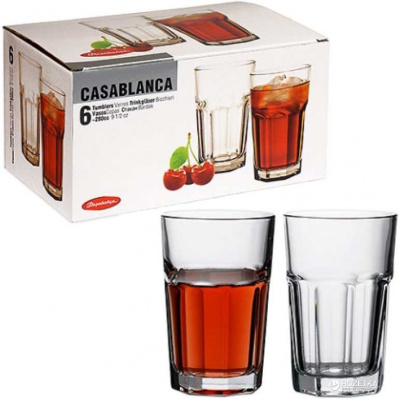 52713 Стаканы высокие 295мл  Casablanka 6 штук