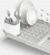 Сушилка для посуды 36,5*36,5*17см Ambient, Omni, цвет светло-серый, НФ-00000802 