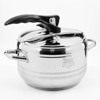 800-103 Скороварка 3,5 л, индукция, нержавеющая сталь, Home Perfect