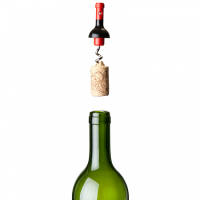 ql10033 Штопор для бутылок черный Mini Vin